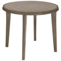 Jardin Gartentisch Lisa Cappuccino Kunststoff B/H/L: ca. 90x5,6x90 cm Lisa - Cappuccino (90,00/90,00/5,60cm) - Jardin