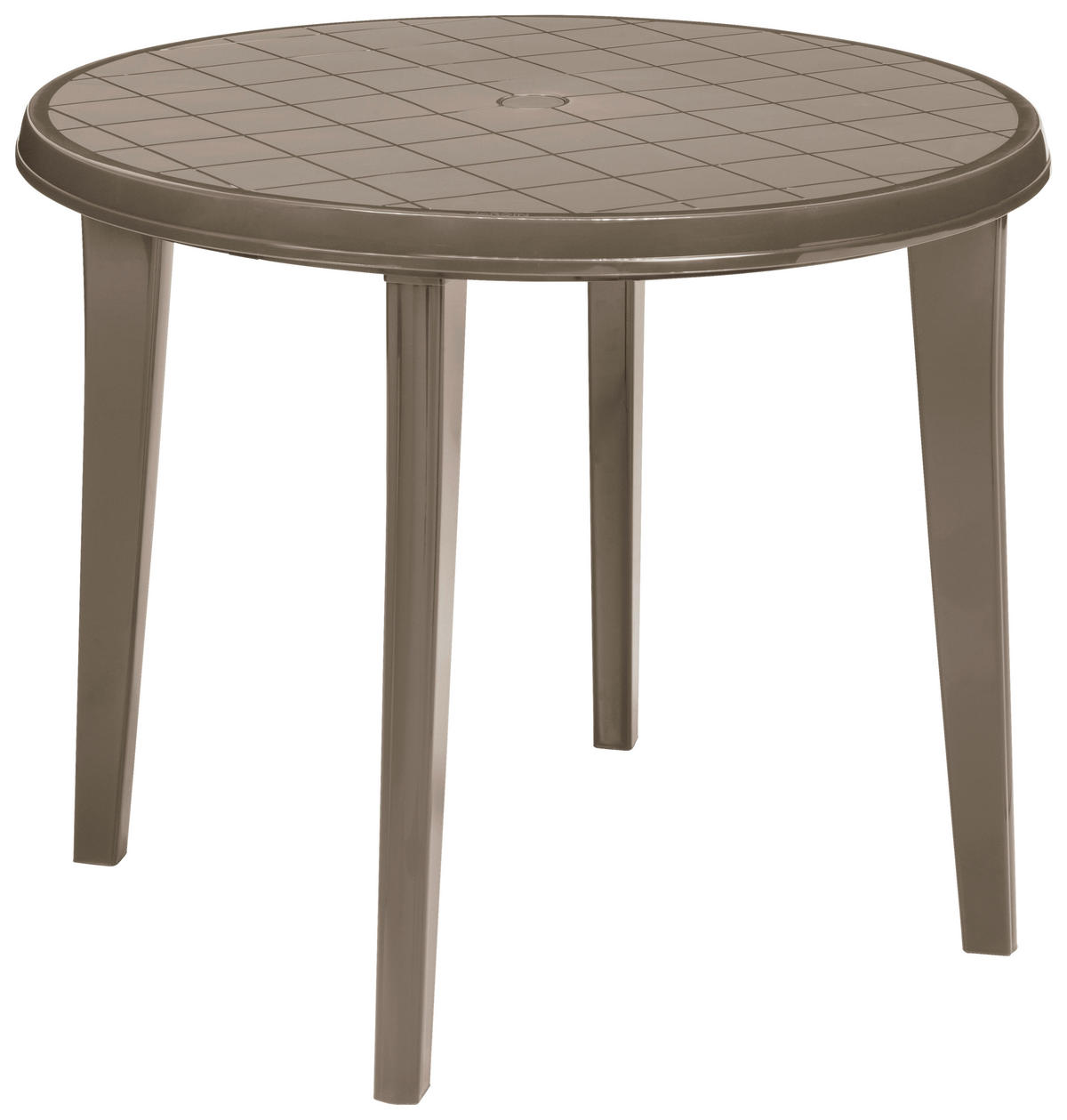 Jardin Gartentisch Lisa Cappuccino Kunststoff B/H/L: ca. 90x5,6x90 cm Lisa - Cappuccino (90,00/90,00/5,60cm) - Jardin