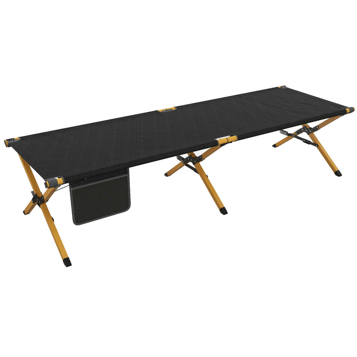 Outsunny Sonnenliege schwarz Nylon B/H/L: ca. 64x45x196 cm Sonnenliege - schwarz (196,00/64,00/45,00cm) - Outsunny