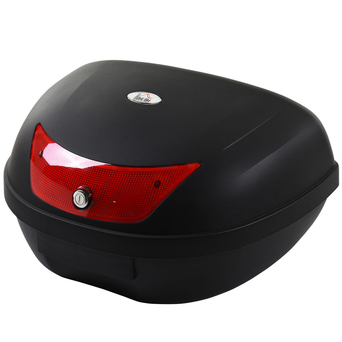 HOMCOM Motorrad-Koffer B/H/L: ca. 43x33x59 cm Motorrad-Koffer 48l - schwarz (59,00/43,00/33,00cm) - HOMCOM