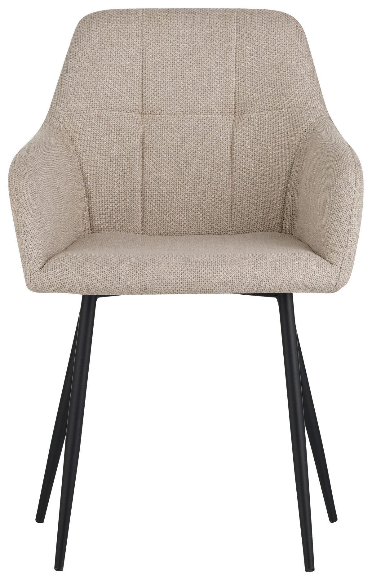 Armlehnstuhl Maria, 2er-Set beige Microfaser Webstoff B/H/T: ca. 55x84x61 cm Maria, 2er-Set - beige (55,00/84,00/61,00cm) - Hela