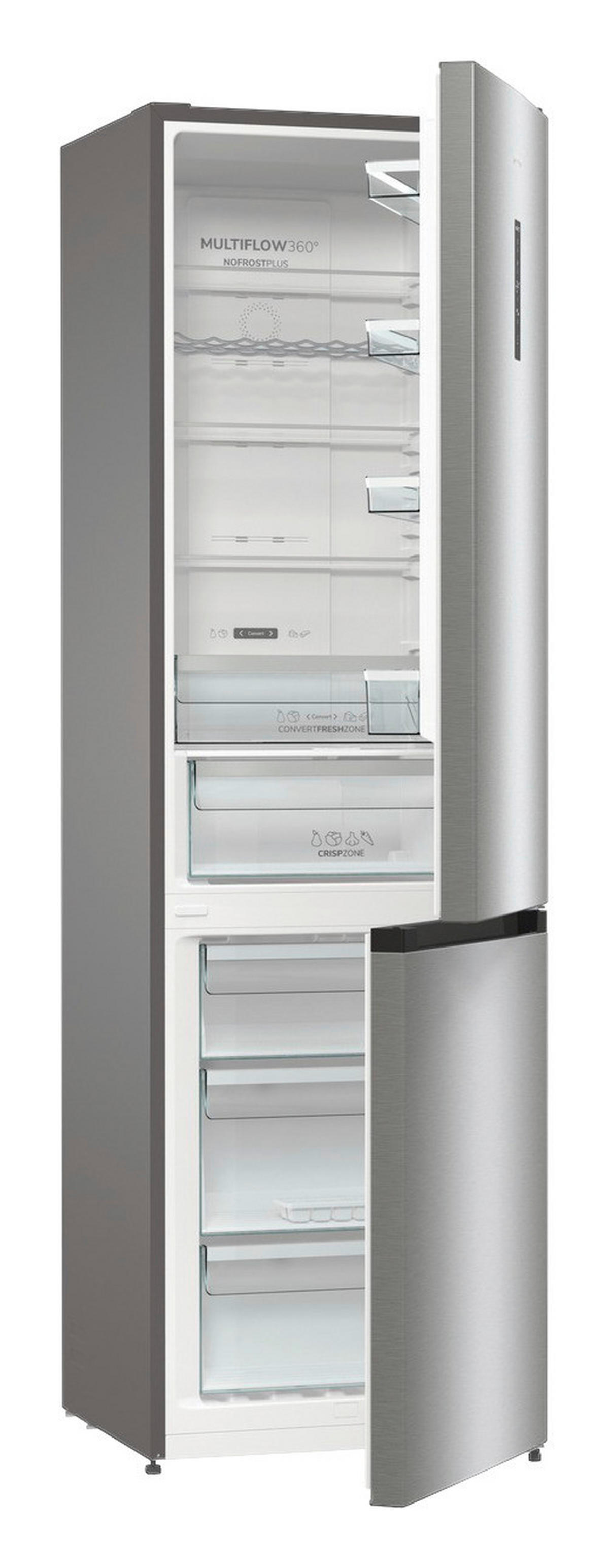Gorenje Kühl-/Gefrierkombination NRK620CA2XL4 silber B/H/T: ca. 60x200x59 cm Kühl-/Gefrierkombi NRK620CA2XL4 - silber (60,00/200,00/59,00cm) - Gorenje