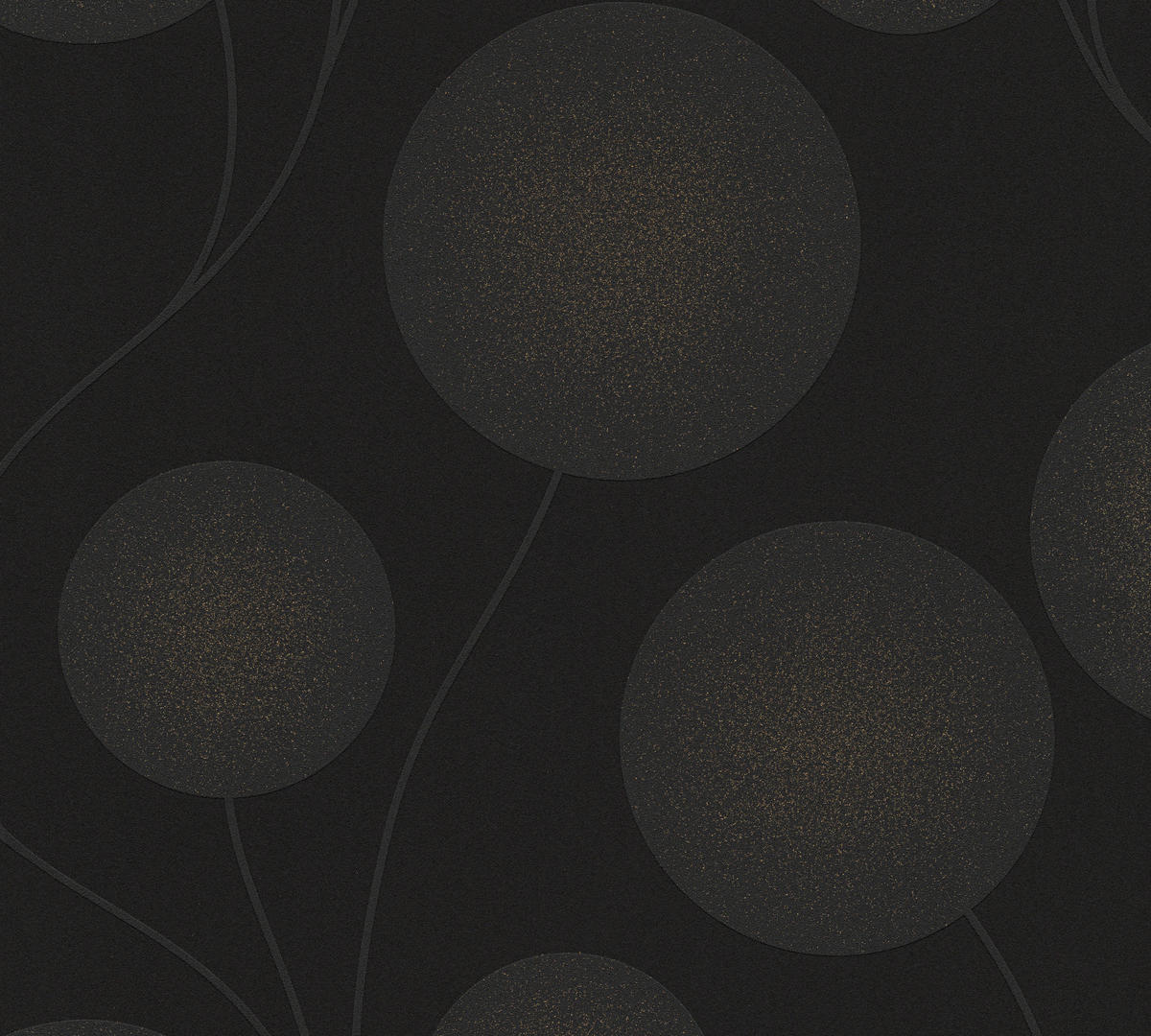 A.S.Creation Vliestapete Spot 3 Kreise schwarz B/L: ca. 53x1005 cm Spot 3 - schwarz (53,00/1005,00cm) - A.S.Creation