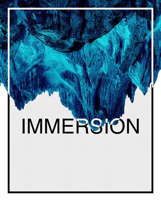 Komar Poster Immersion Blue Landschaft B/L: ca. 40x50 cm günstig online kaufen