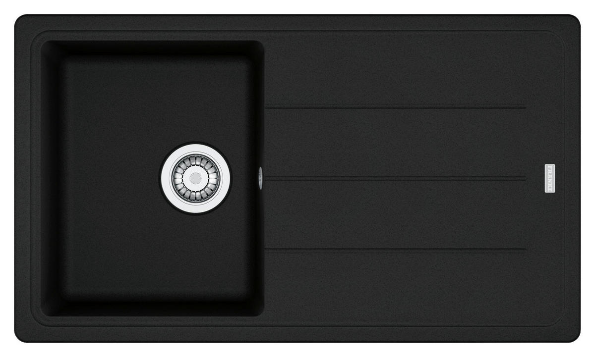Franke Einbauspüle Basis schwarz B/H/T: ca. 98x58,3x29,3 cm Basis - schwarz (98,00/58,30/29,30cm) - Franke