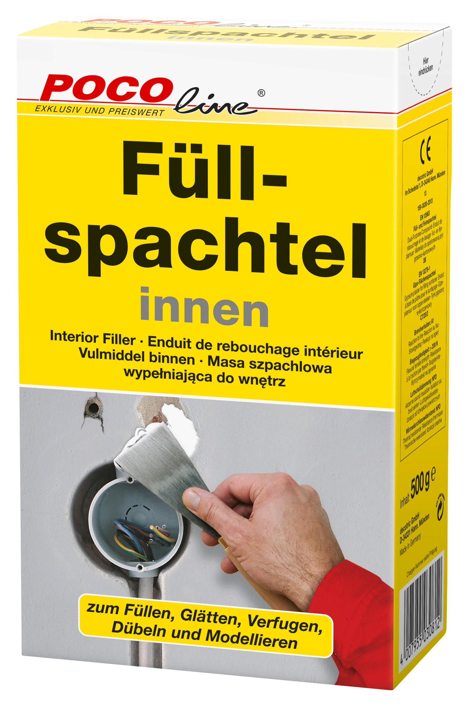 Füllspachtel ca. 0,5 kg Füllspachtel_Innen 500g - POCOline