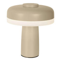 Näve Leuchten LED-Tischleuchte beige Metall Kunststoff B/H/T/D: ca. 15x16,5x15x15 cm PILU - beige (15,00/16,50/15,00cm) - Näve Leuchten