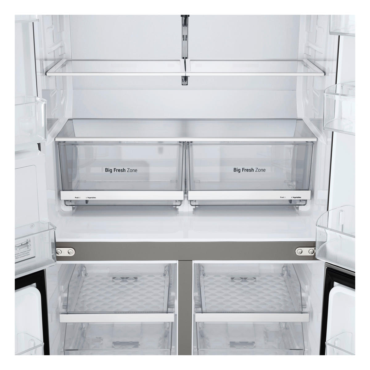 LG Multi Door GML960PYFE silber B/H/T: ca. 91,4x179,2x72,9 cm Multi-Door GML960PYFE - silber (91,40/179,20/72,90cm) - LG