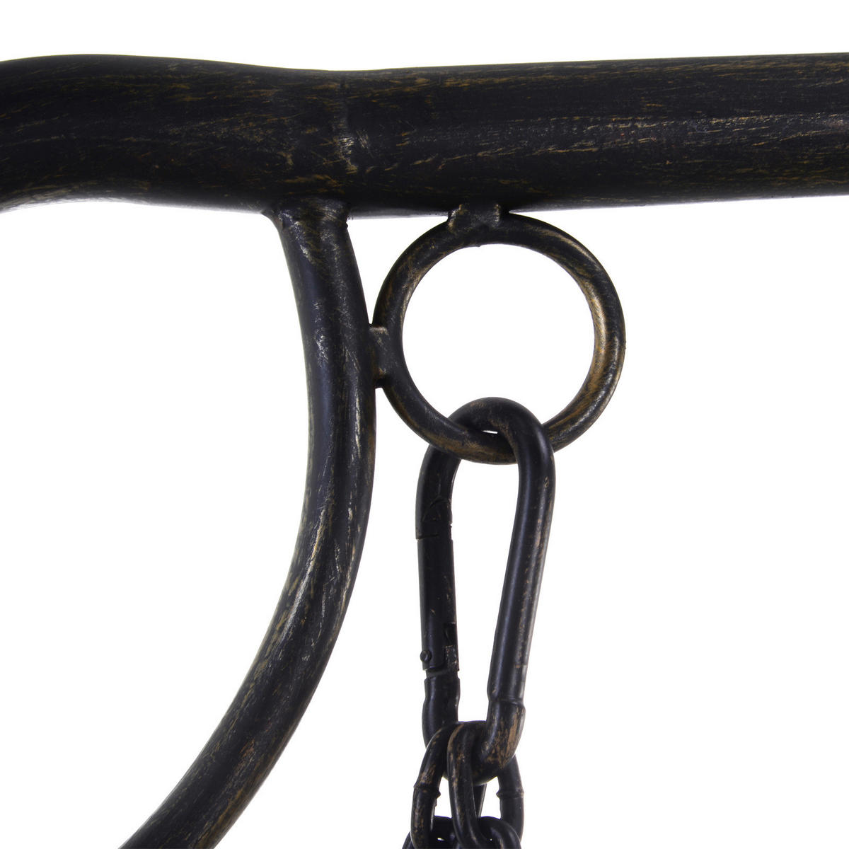 Outsunny Gartenschaukel bronze Metall B/H/L: ca. 123x175x167 cm Gartenschaukel - bronze (167,00/123,00/175,00cm) - Outsunny