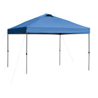 Outsunny Pavillon blau Stahl B/H/L: ca. 295x264x295 cm Pavillon - blau (295,00/295,00/264,00cm) - Outsunny