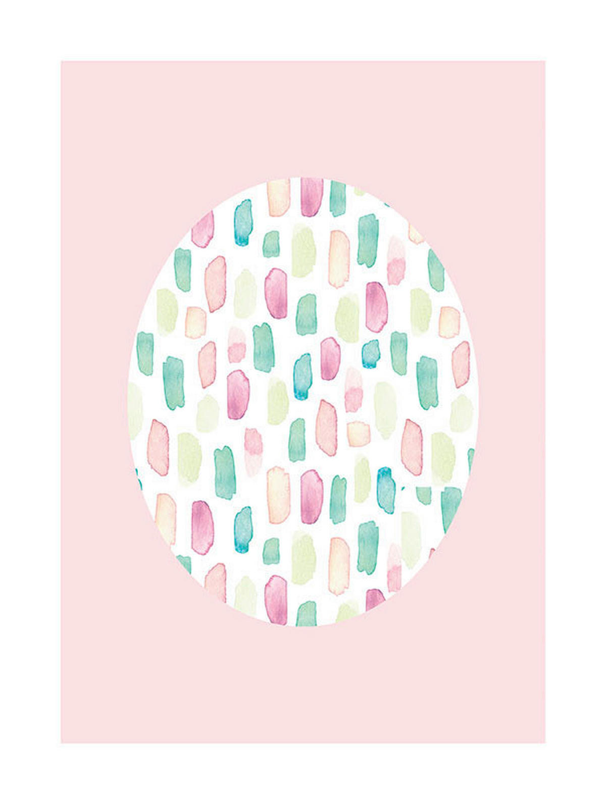 Komar Poster Shelly Patterns Rose Muscheln B/L: ca. 30x40 cm Shelly Patterns Rose - (30,00/40,00cm) - Komar