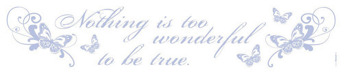 Komar Wandtattoo Words Sprüche Words B/L: ca. 14x70 cm Words - (14,00/70,00cm) - Komar