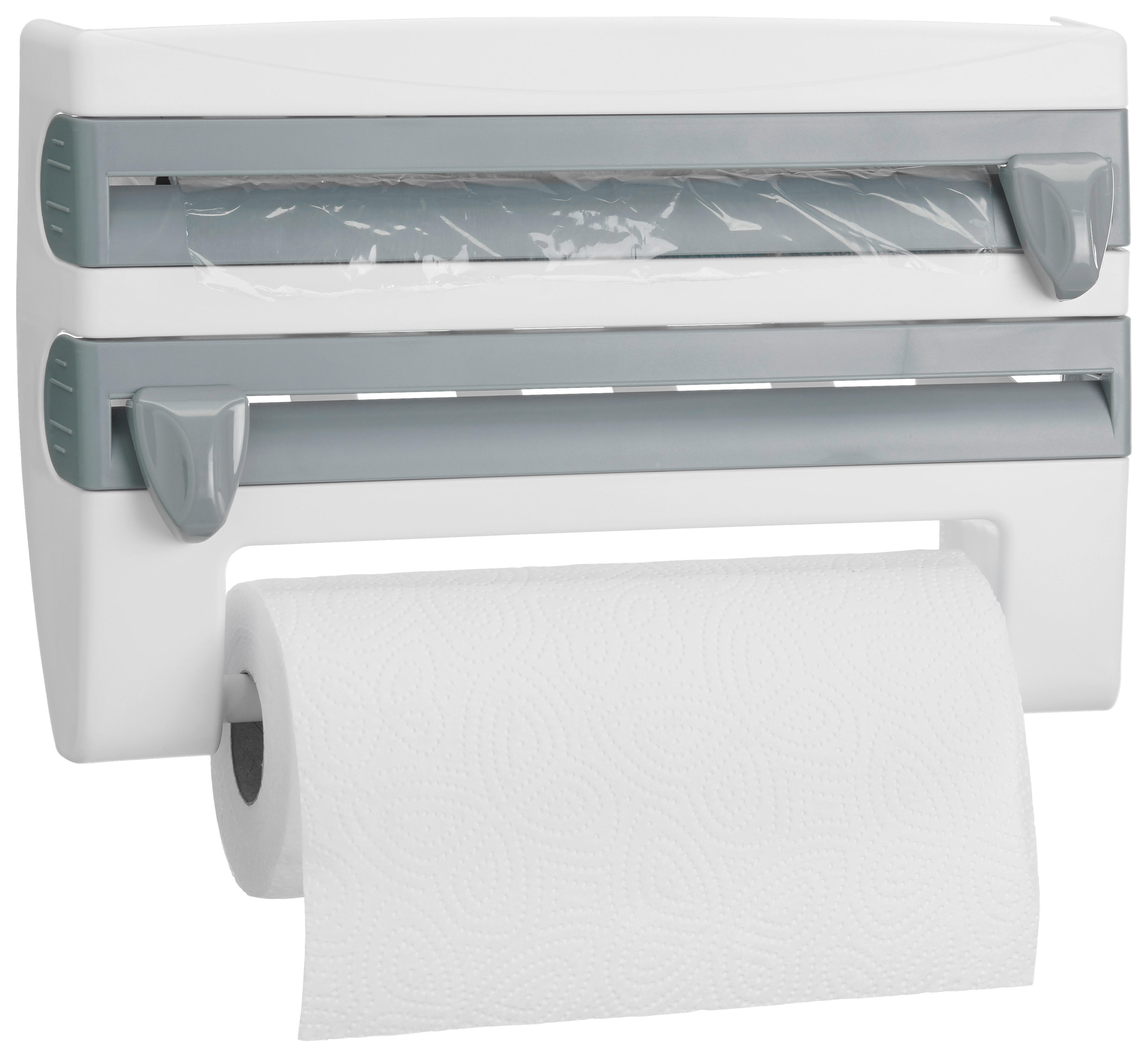 POCOline Küchenrollenhalter weiß Kunststoff B/H/L: ca. 25x10x39 cm Küchenrollenhalter - weiß (39,00/25,00/10,00cm) - POCOline