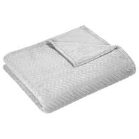 Flanelldecke Flanelldecke_Louise 180x210 silber - silber (180,00/210,00cm)