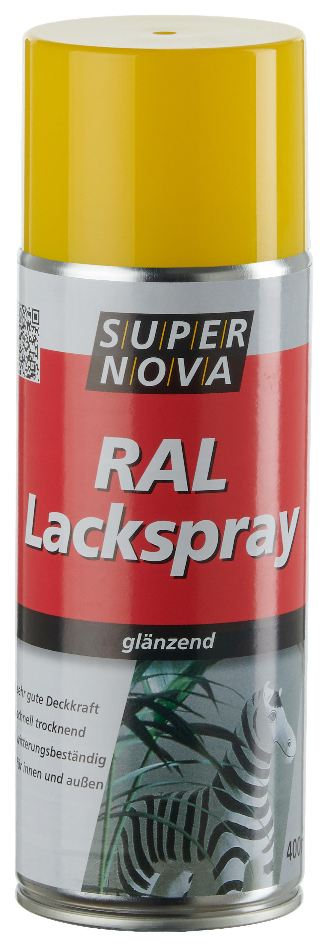 Super-Nova Lackspray rapsgelb glänzend ca. 0,4 l Lackspray 400ml - rapsgelb (400ml)