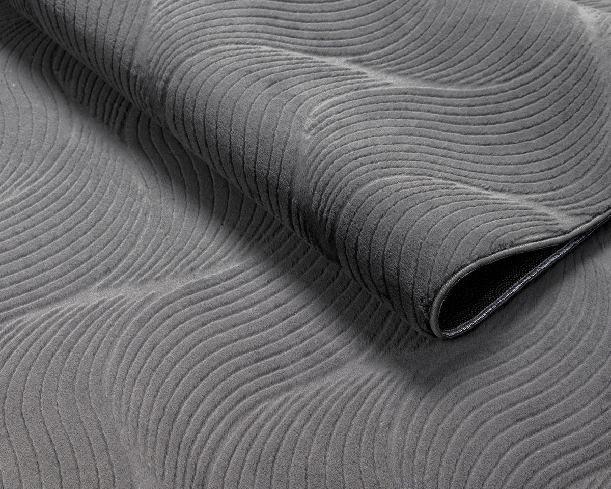 Dinarsu Teppich Stilo anthrazit B/L: ca. 80x300 cm Stilo - anthrazit (80,00/300,00cm) - Dinarsu