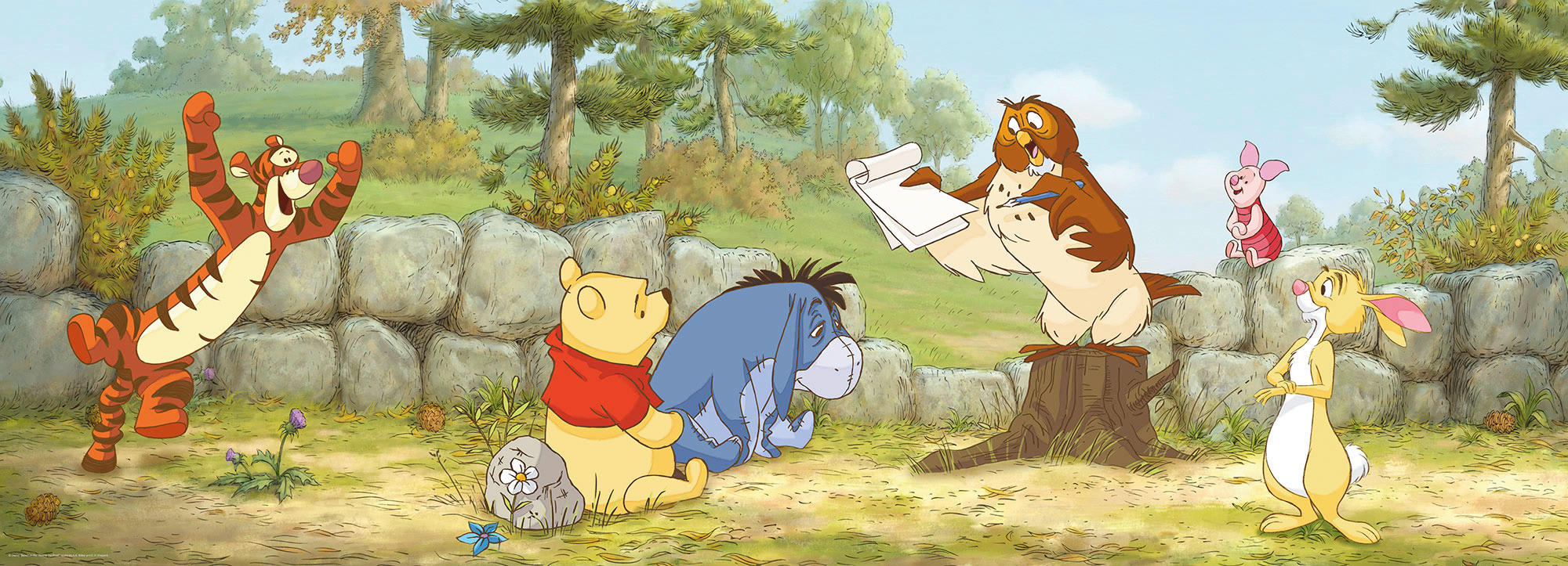 Komar Fototapete Winnie the Pooh Lesson One B/L: ca. 202x73 cm günstig online kaufen