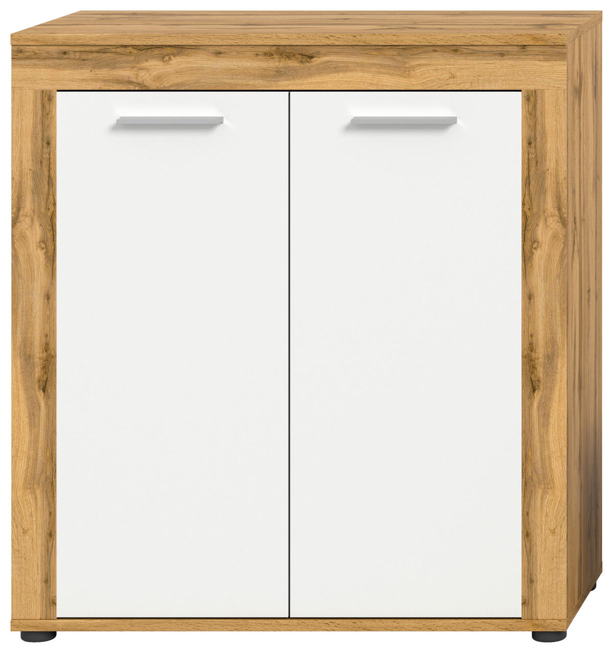 Highboard Jam Eiche Wotan Nachbildung weiß B/H/T: ca. 80x88x35 cm Jam - Eiche/weiß (80,00/88,00/35,00cm) - xonox.home