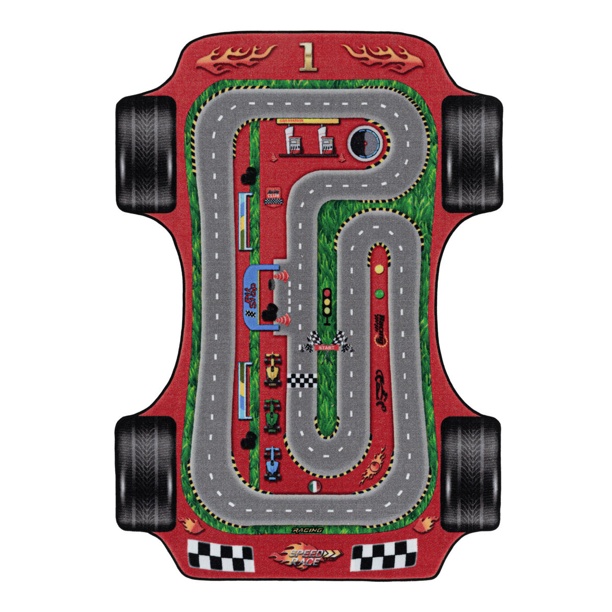 Ayyildiz Teppich PLAY rot B/L: ca. 80x120 cm PLAY - rot (80,00/120,00cm) - Ayyildiz