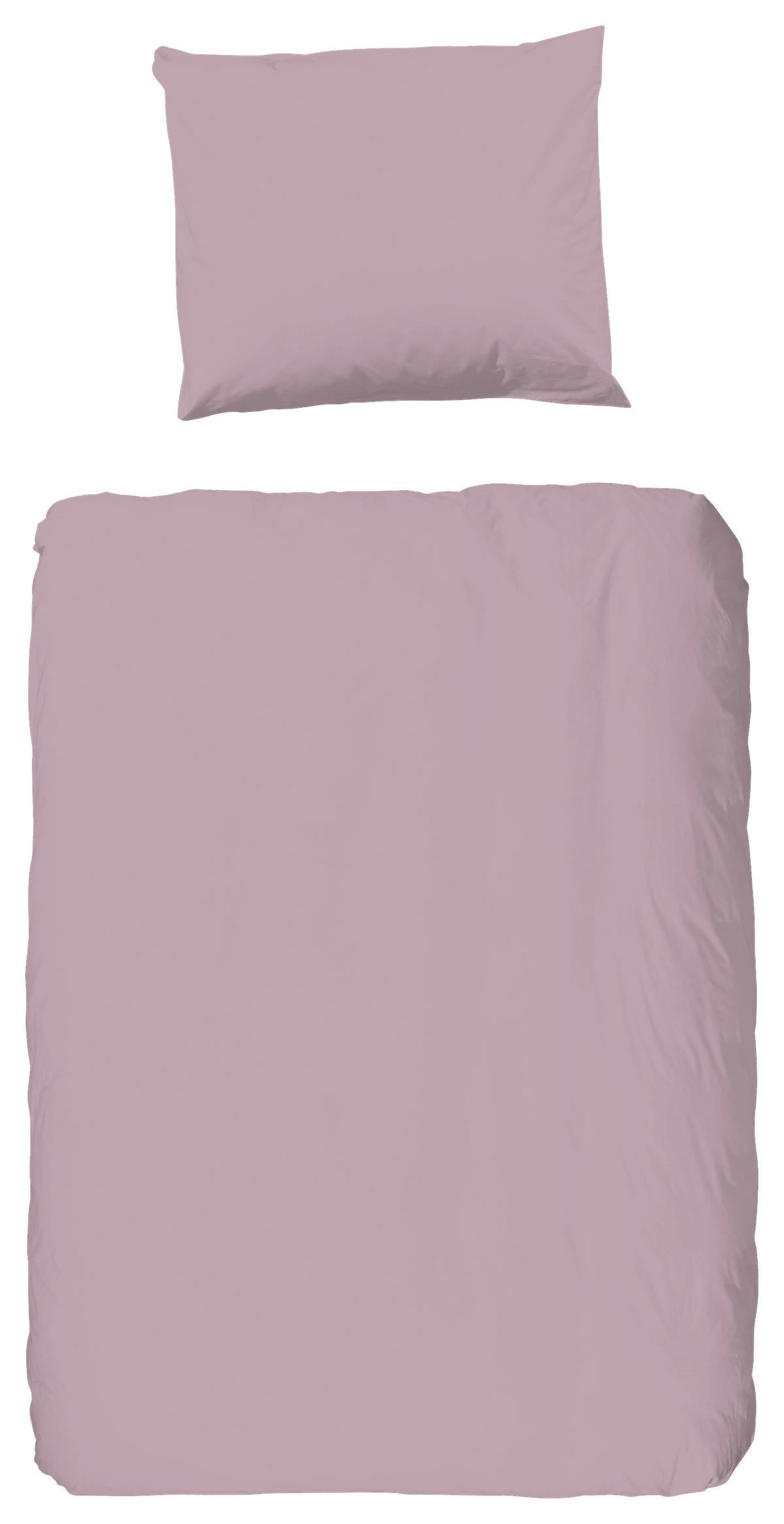 Baumwoll Bettwäsche Bettwäsche-Baumwolle_uni pink - pink (135,00/200,00cm) - Good Morning