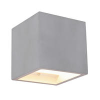 GLOBO Wandleuchte grau Beton B/H: ca. 11,5x11,5 cm 1 Brennstellen TIMO - grau (11,50/11,50cm) - GLOBO