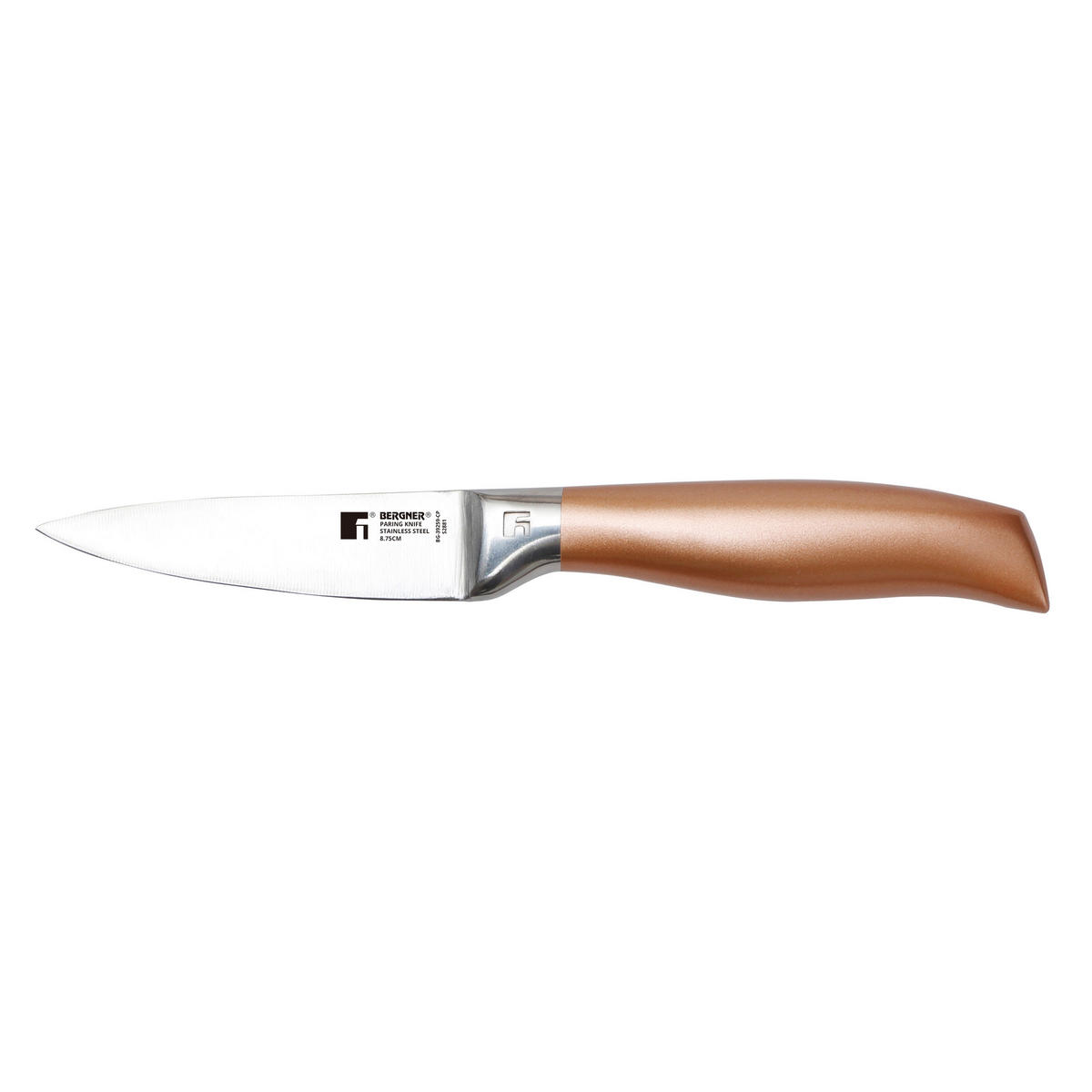 BERGNER Messerset COPPER silber Edelstahl 3 tlg. COPPER - silber/bronze (37,00/17,00/3,50cm) - BERGNER