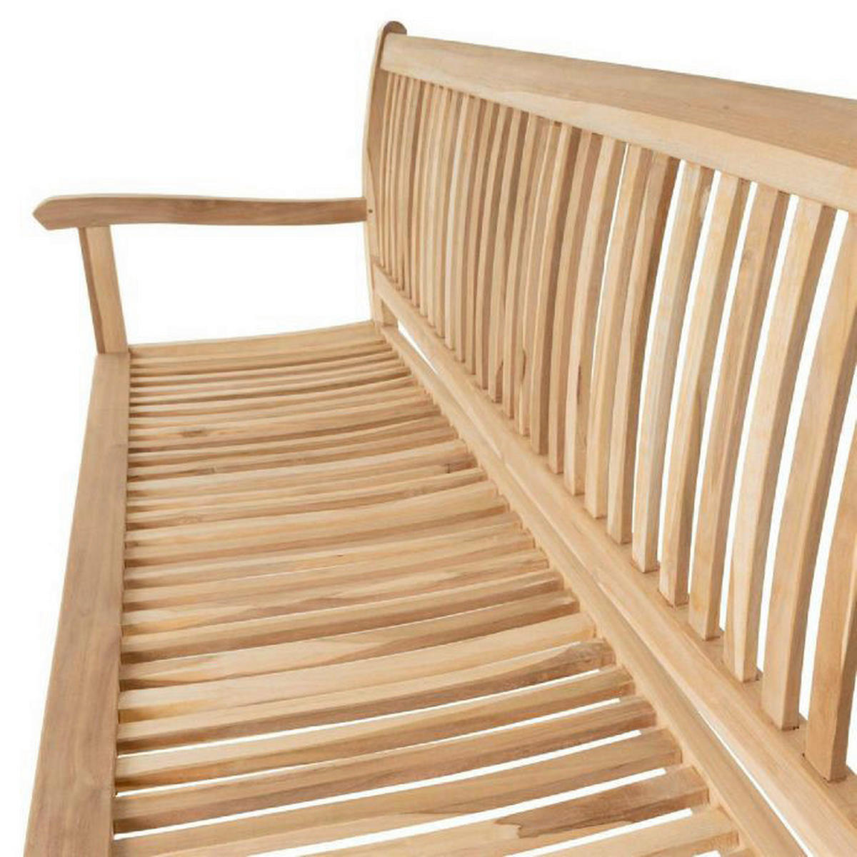 VCM Gartenbank braun Teakholz B/H/L: ca. 60x90x180 cm Gartenbank_3-Sitzer - braun (180,00/60,00/90,00cm) - VCM