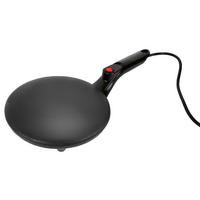 GOURMETmaxx Crepes-Maker schwarz Kunststoff Metall B/H/L: ca. 20x6x41,5 cm Crepes-Maker 19162 - schwarz (41,50/20,00/6,00cm) - GOURMETmaxx