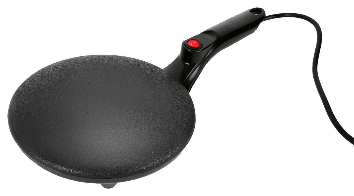 GOURMETmaxx Crepes-Maker schwarz Kunststoff Metall B/H/L: ca. 20x6x41,5 cm Crepes-Maker 19162 - schwarz (41,50/20,00/6,00cm) - GOURMETmaxx