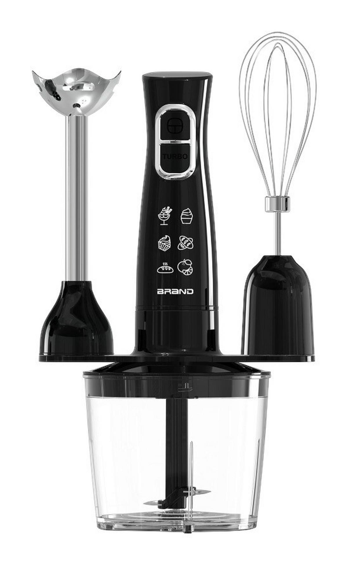Emerio Stabmixerset HB-128185.1 schwarz Kunststoff Edelstahl B/H/T: ca. 6x36x6 cm Stabmixerset_3in1 - schwarz (6,00/36,00/6,00cm) - Emerio