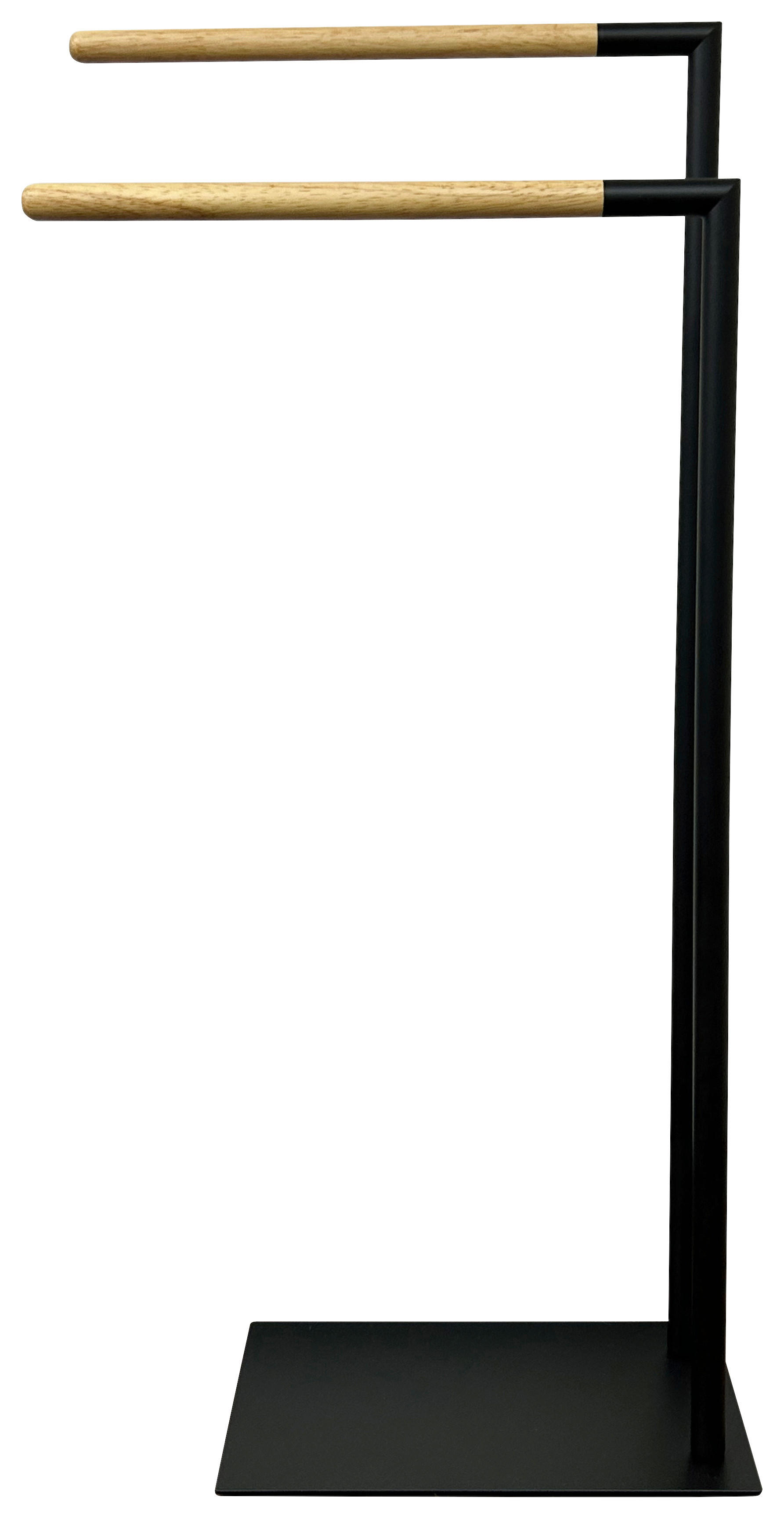 Handtuchhalter schwarz Metall B/H/L: ca. 20x80x38 cm Stand-Handtuchhalter_Nordic_Black - schwarz (38,00/20,00/80,00cm) - POCOline