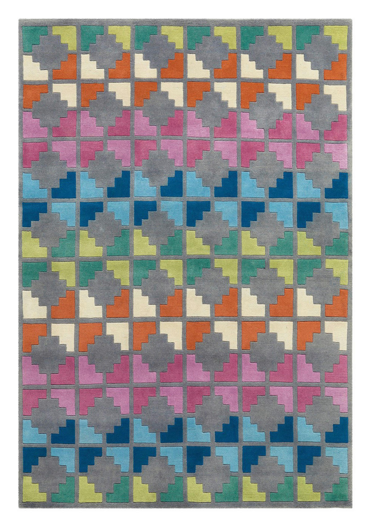 Arte Espina Kurzflorteppich Cristal 8019 mehrfarbig B/L: ca. 120x180 cm Cristal 8019 - mehrfarbig (120,00/180,00cm) - Arte Espina
