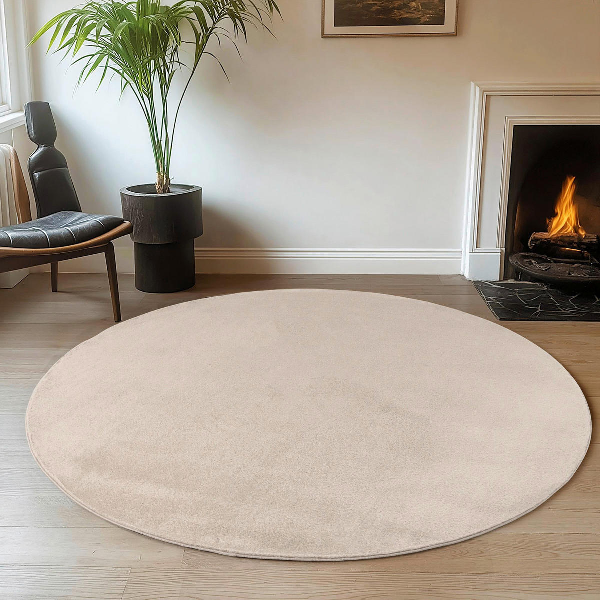 Ayyildiz Teppich JOY creme D: ca. 200 cm JOY - creme (200,00cm) - Ayyildiz