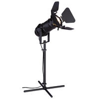 GLOBO Tischleuchte 54650-1TB schwarz Metall B/H/L: ca. 24x49x28 cm GU10 1 Brennstellen Tischleuchte_Egon - schwarz (28,00/24,00/49,00cm) - GLOBO