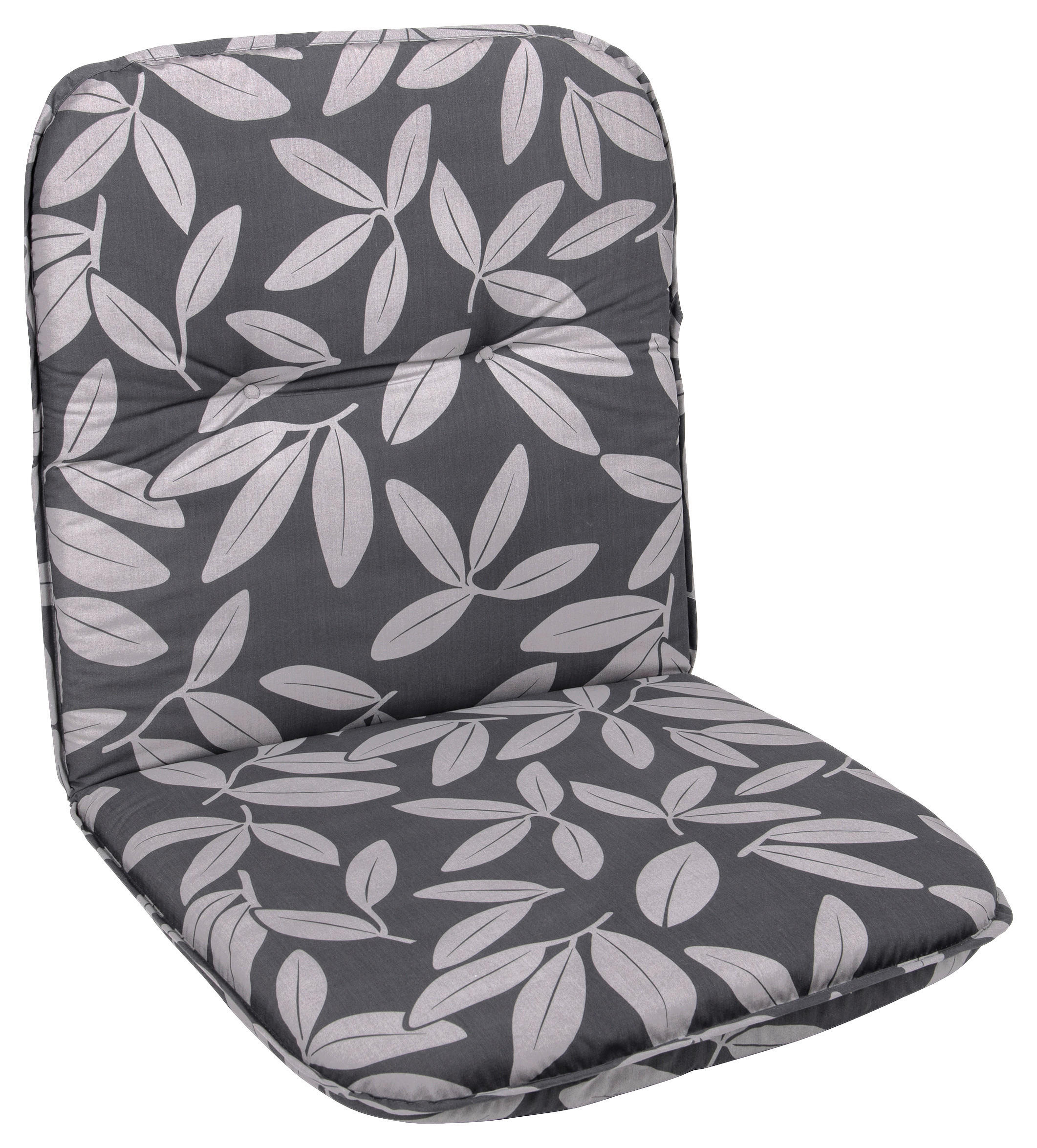 Neutral Auflage Floral grau Polyester B/H/L: ca. 50x5x98 cm Floral - grau (98,00/50,00/5,00cm) - Neutral