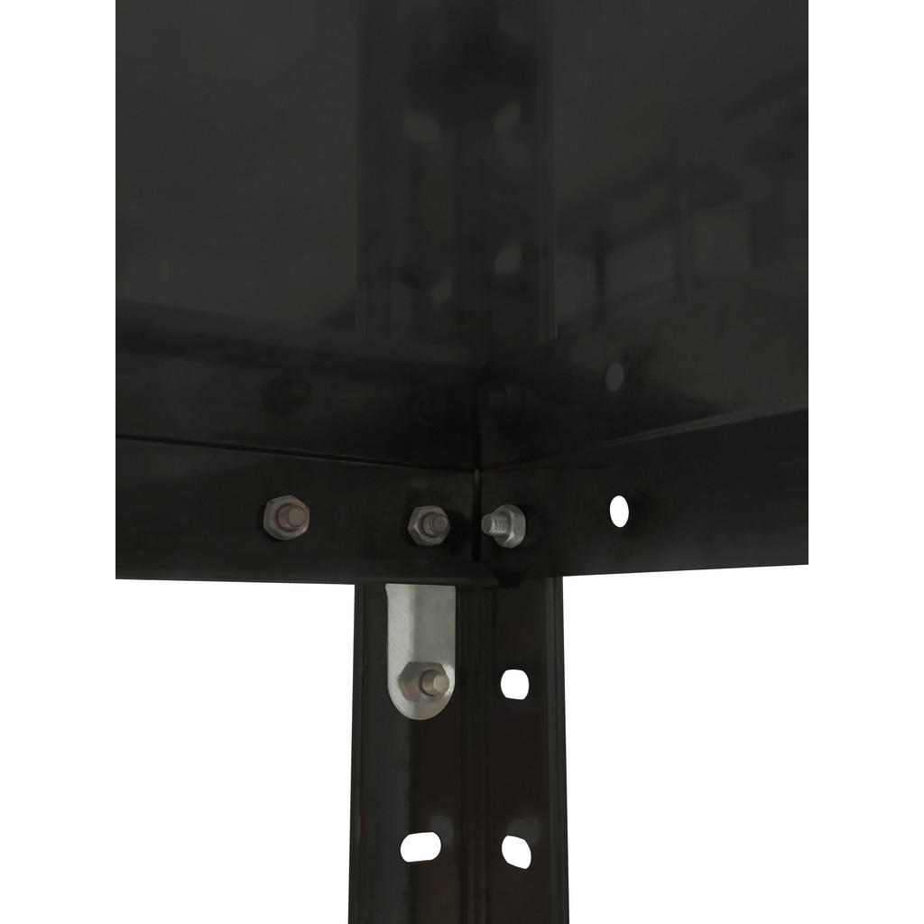 Thumbnail - Schraubregal schwarz B/H/T: ca. 90x180x60 cm