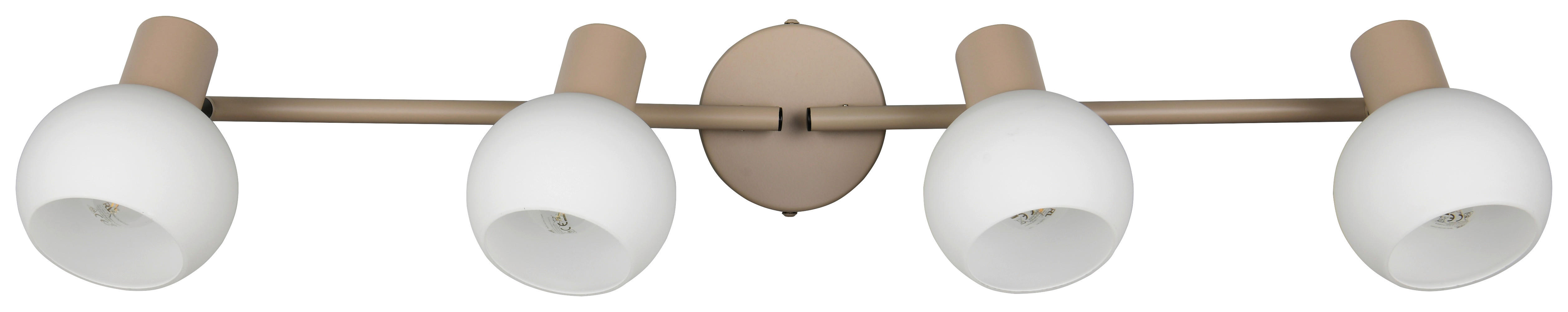 Reality Leuchten Spots beige Metall B/H/L: ca. 70x18,5x10 cm E14 4 Brennstellen Spot_Boba_4 - beige (10,00/70,00/18,50cm) - Reality Leuchten