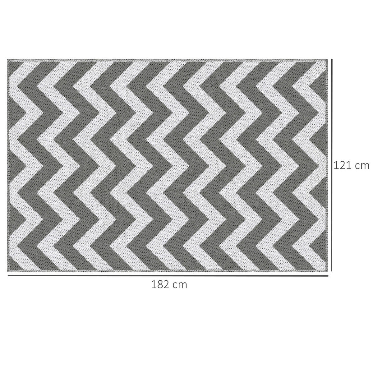 Outsunny Outdoor-Teppich Outdoor-Teppich - (121,00/182,00/0,30cm) - Outsunny