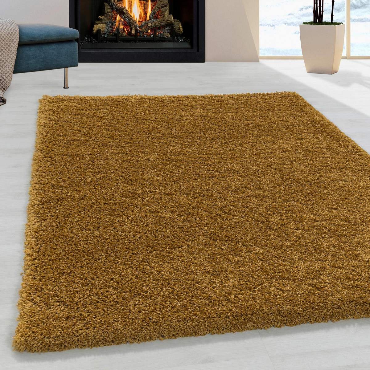 Ayyildiz Teppich SYDNEY gold B/L: ca. 300x400 cm SYDNEY - gold (300,00/400,00cm) - Ayyildiz