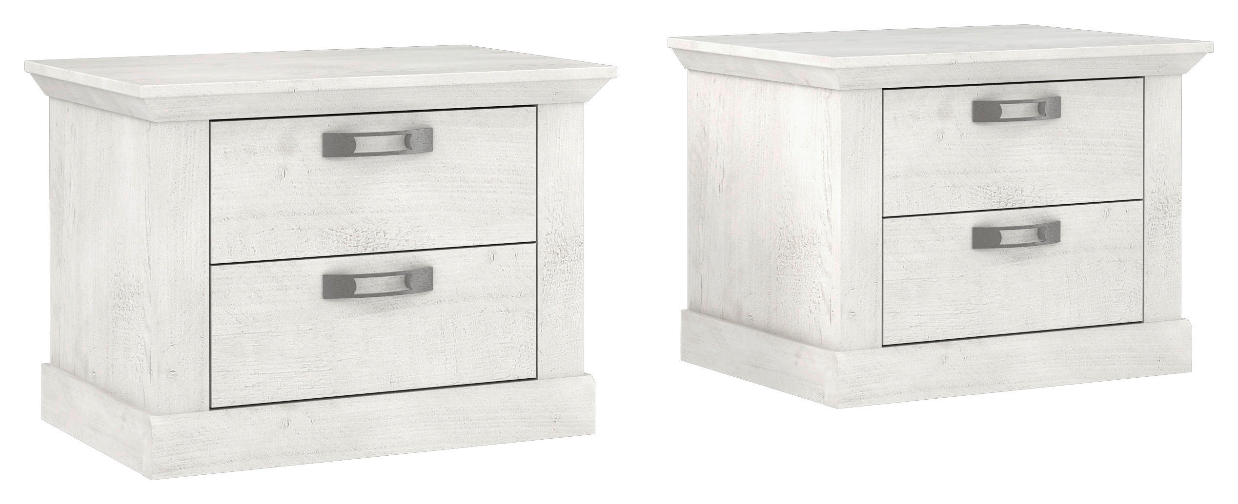 Nachtkonsole  weiß Pinie Nachbildung B/H/T: ca. 65,5x47,8x44,9 cm Kashmir_Nachtkonsole - weiß (65,50/47,80/44,90cm)