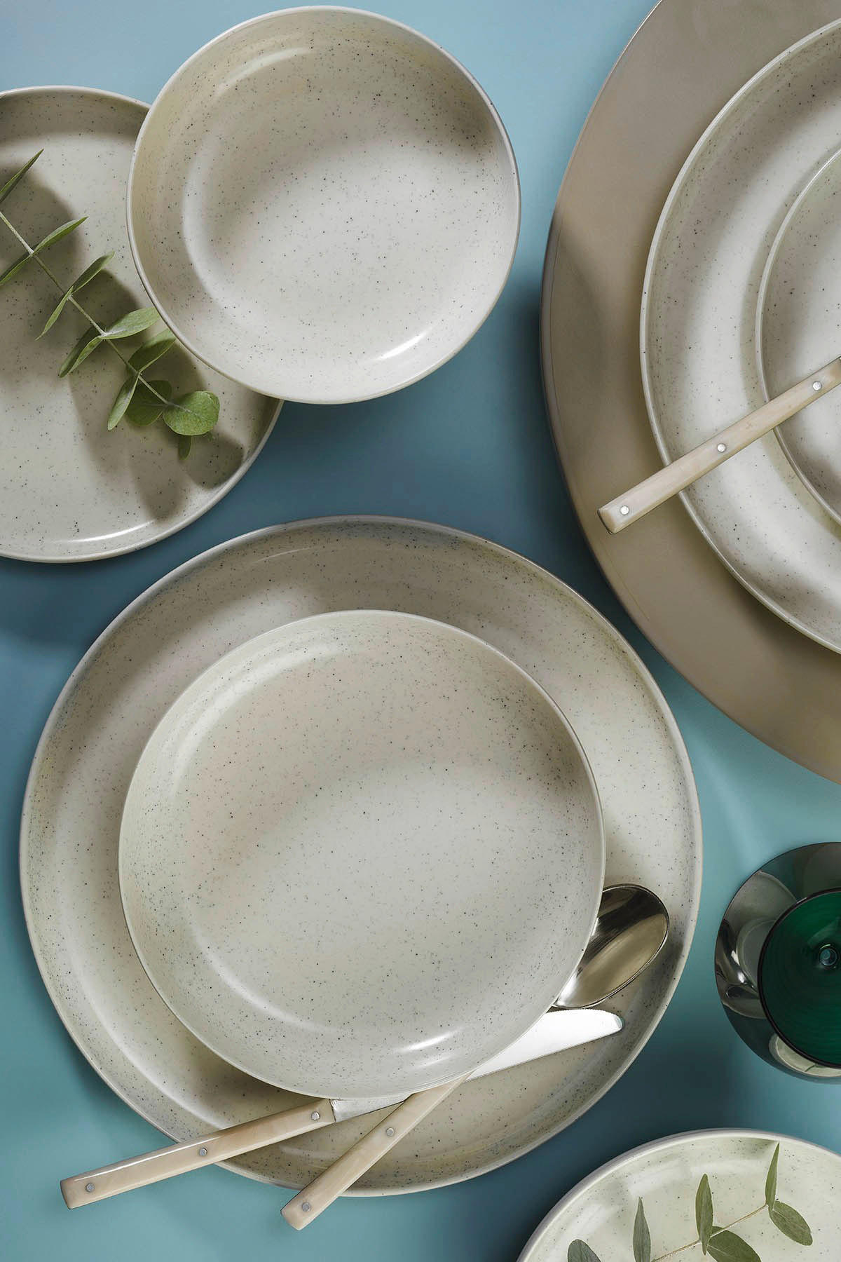 HermiaConcept Tafelservice Xavi multicolor Porzellan 16 tlg. Xavi - multicolor - HermiaConcept