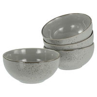 CreaTable Schüssel-Set Nature Collection Stone grau Steinzeug Nature Collection Stone - grau - CreaTable