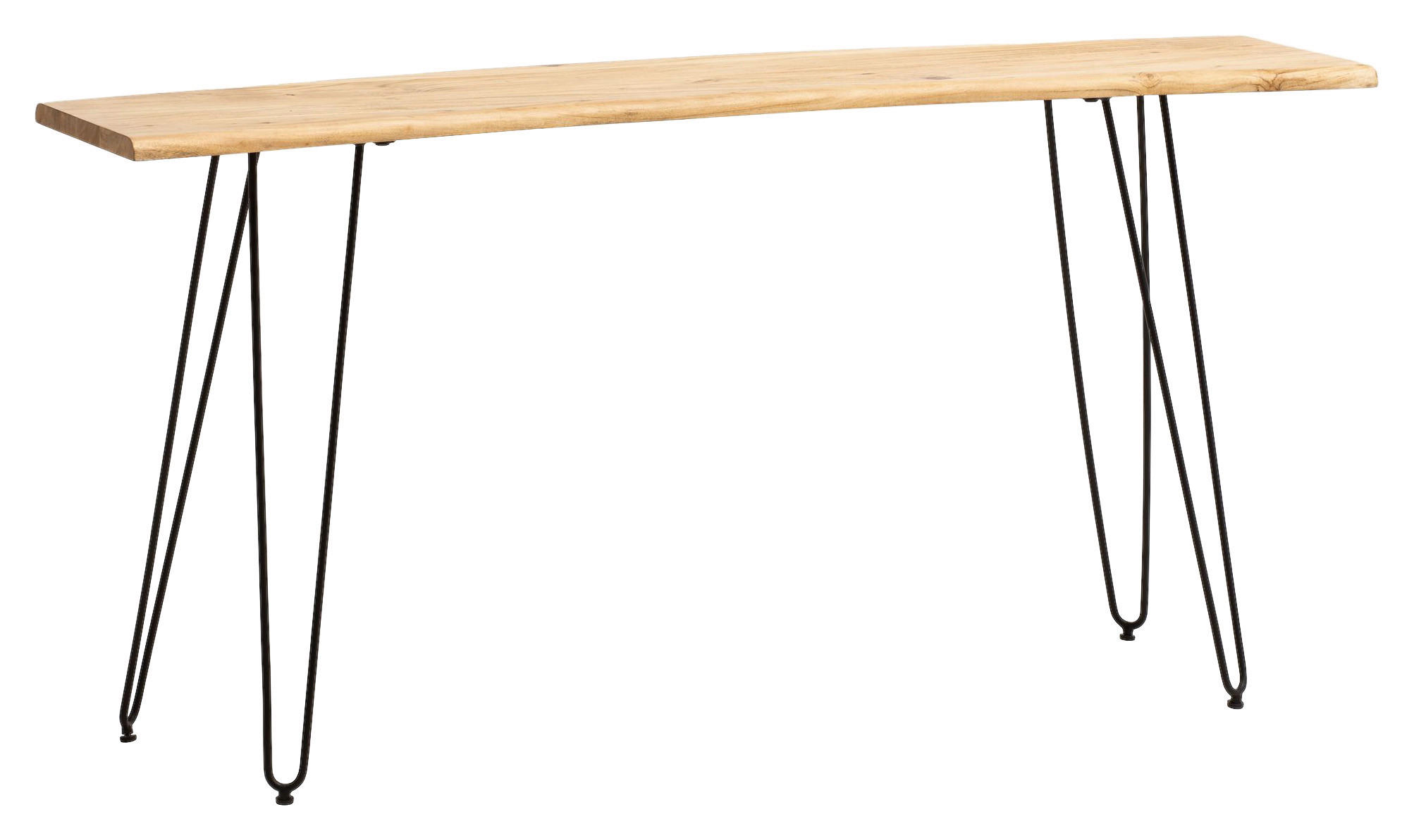 Konsolentisch braun Akazie B/H/T: ca. 150x75x36 cm Konsolentisch - braun (150,00/75,00/36,00cm) - Wohnling
