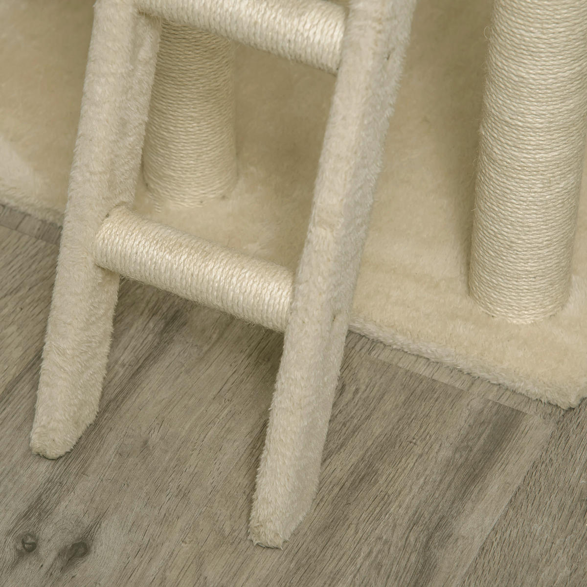 PawHut Kratzbaum beige Polyester B/H/L: ca. 40x131x69 cm Kratzbaum - beige/khaki (69,00/40,00/131,00cm) - PawHut