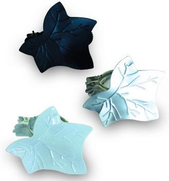 Boviva Dekoklammer Blatt Blatt - schwarz - Boviva
