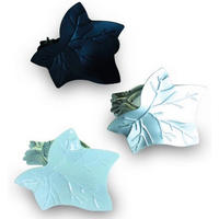 Dekoklammer Blatt Blatt - schwarz - Boviva