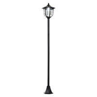 Gartenlaterne mit LED schwarz Kunststoff Edelstahl H/D: ca. 177x27 cm Solar Gartenlaterne B30-006 - schwarz (27,00/177,00cm) - Outsunny