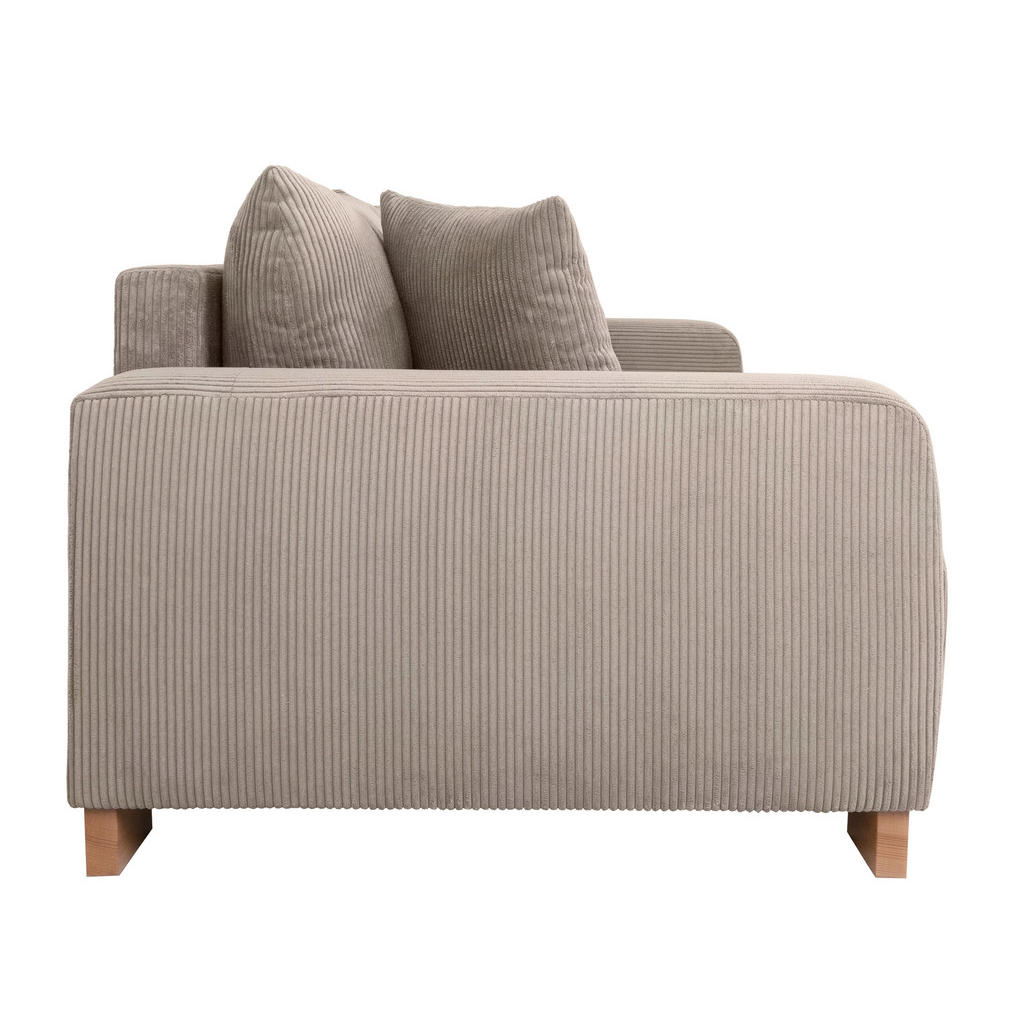 Thumbnail - Big Sofa Alpha New dunkelbeige Microfaser B/H/T: ca. 244x85x112 cm