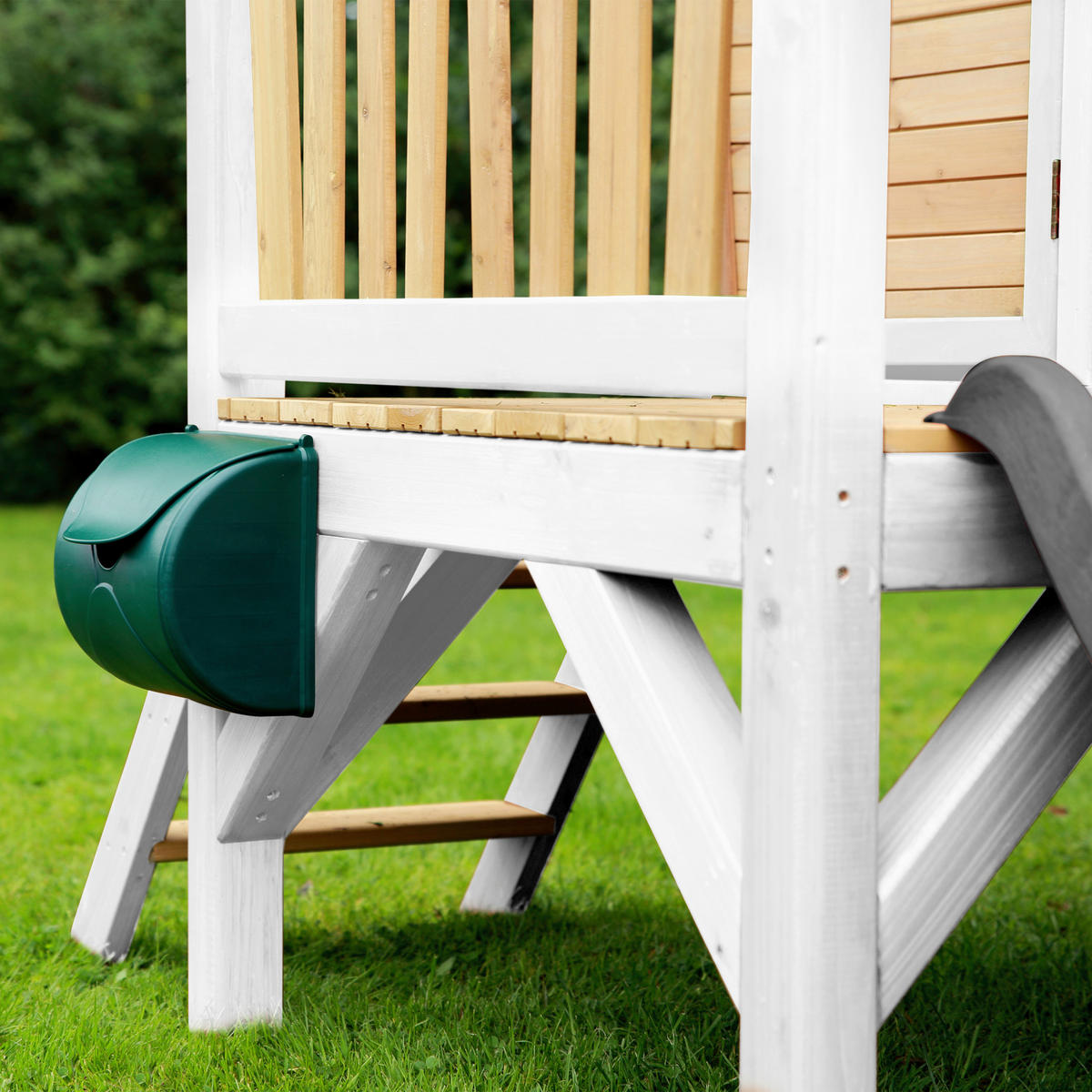 AXI Spielhaus Robin braun B/H/L: ca. 264x203x177 cm Robin - braun/weiß (177,00/264,00/203,00cm) - AXI