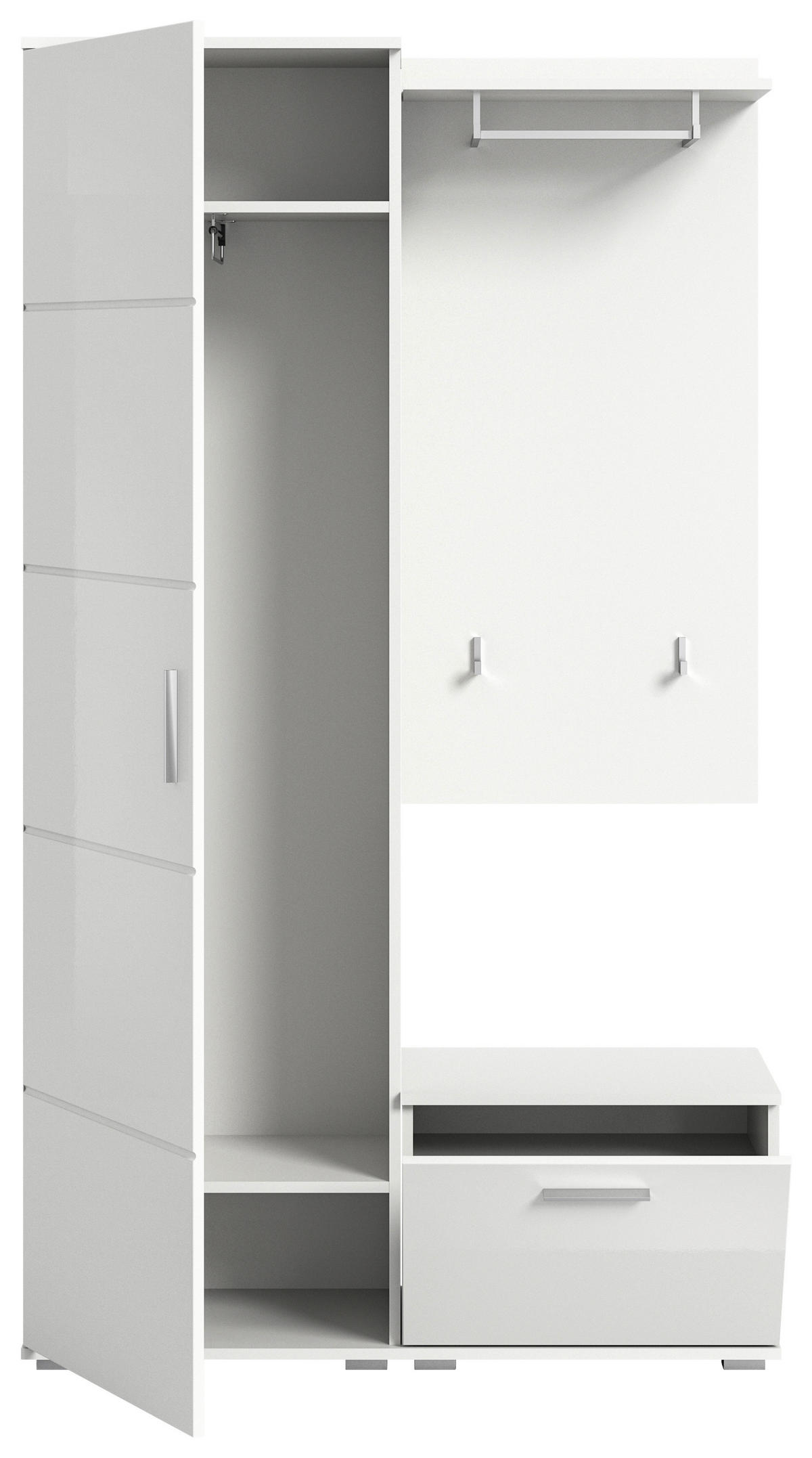 Garderobe PREGO B/H/T: ca. 110x191x37 cm PREGO - (110,00/191,00/37,00cm) - xonox.home